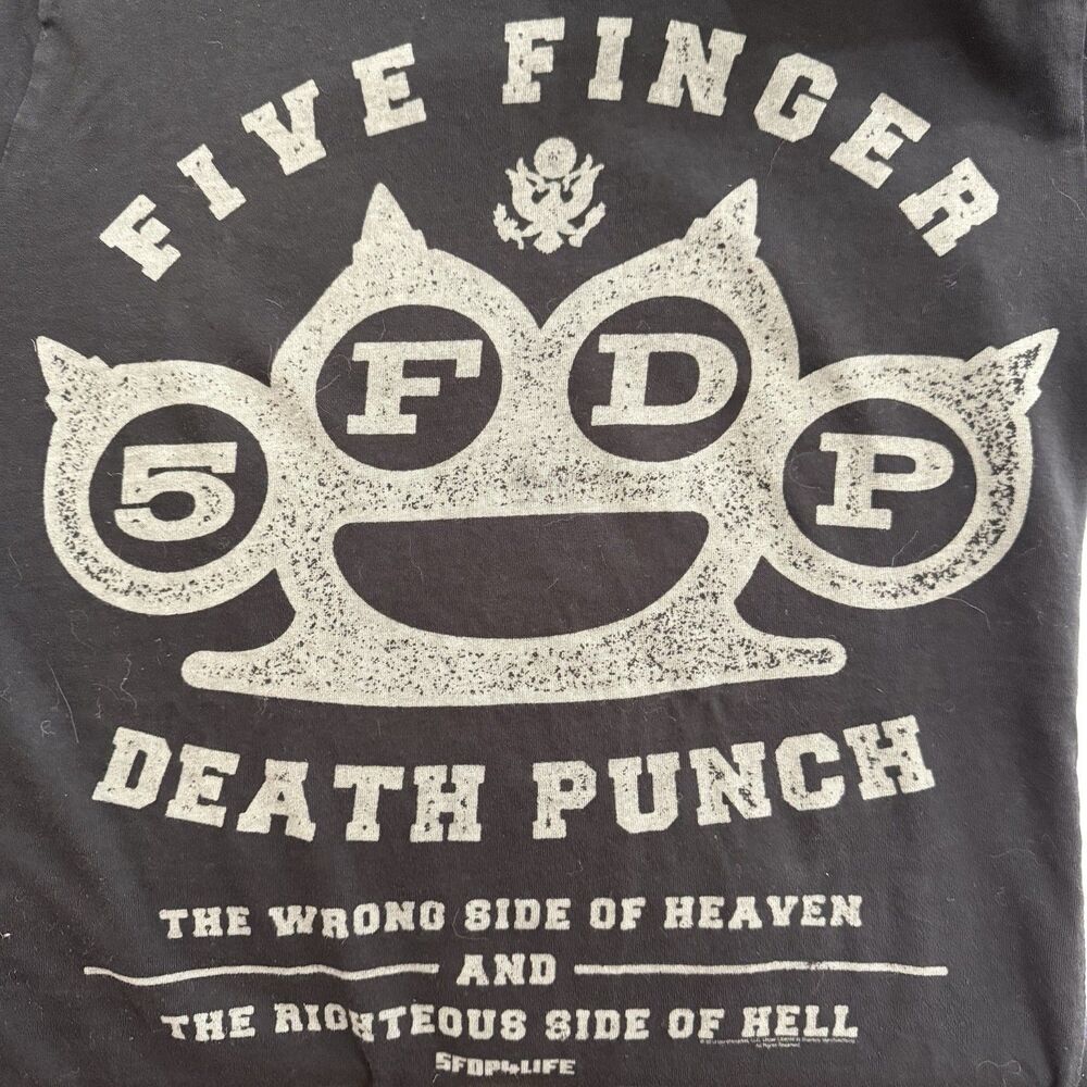 5FDP Five Finger Death Punch Wrong Side Of Heaven Brass Knuckles Unisex TShirt M